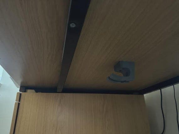 PS5 Controller Holder: Under Table Mount for Wired Controllers thumbnail 2