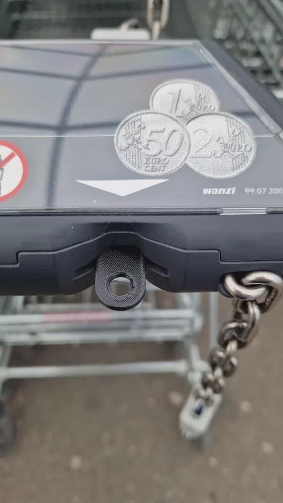 Shopping Cart Coin Token: EU Compatible, Keychain Friendly thumbnail 2