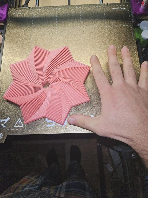 Desk Toy Fidget Star, Interlocking Rings (3D Printable STL File)