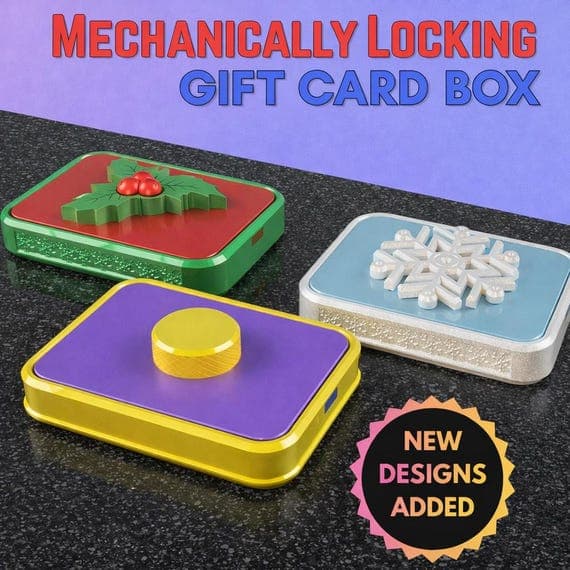 Puzzle Lock Gift Box: Mechanical, 3D Printed