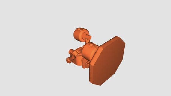 Brick-Style Halloween Skeleton Model thumbnail 2