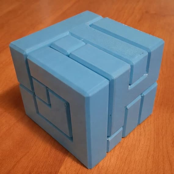 3D Printable 4x4 Puzzle Cube (STL File, Digital Download)
