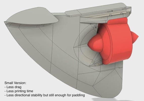 Electric SUP Thruster Fin thumbnail 2