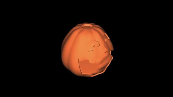 Candy Bowl 3D Model: Halloween Design thumbnail 3