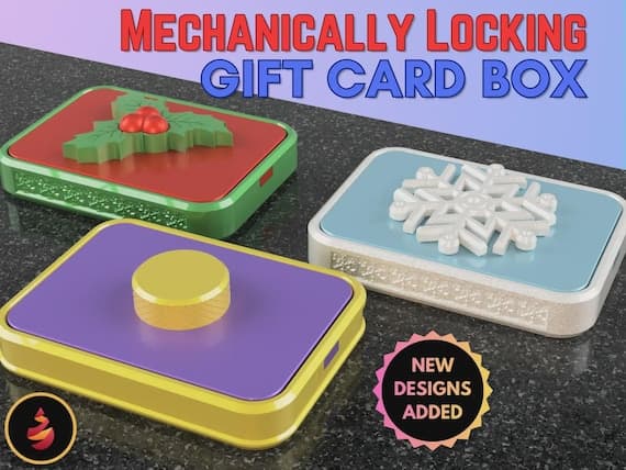 Mechanical Puzzle Gift Box STL thumbnail 2