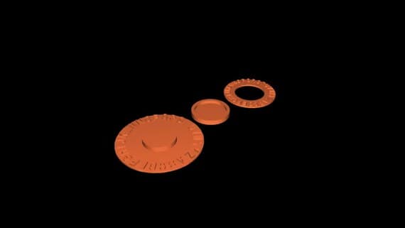 3D Printed Secret Code Wheel thumbnail 3