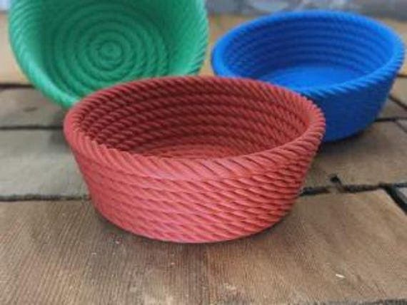 Spiral Rope Bowl 3D Model: Modern Minimalist Storage Design thumbnail 4